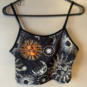 sun and moon crop top